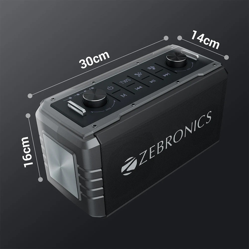 Zebronics Bluetooth Speaker with Mic 80w Music bomb 2 view 3